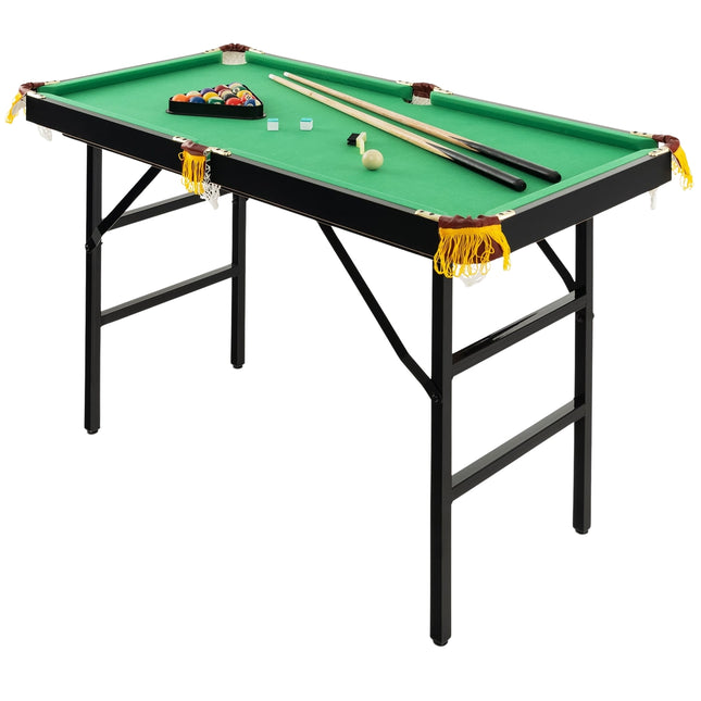 Klappbarer Billardtisch mit Zubehör, 122 cm, Grün