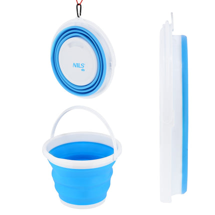 Falteimer, Blau, 10 Liter Fassungsvermögen