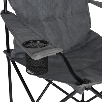 Folding Camp Chair with Armrests and Cup Holder
