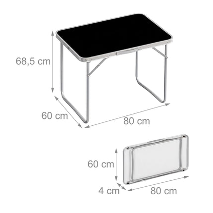 Folding Camp Table, Lightweight Aluminum, Portable