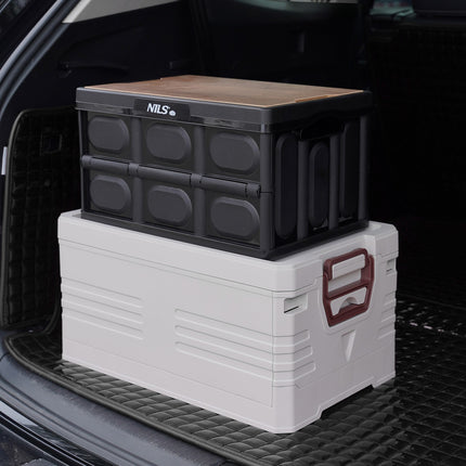 Folding Camping Box with Lid, 20L, 2-in-1
