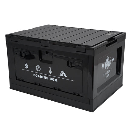 Folding Camping Box with Lid, 50L, 2-in-1