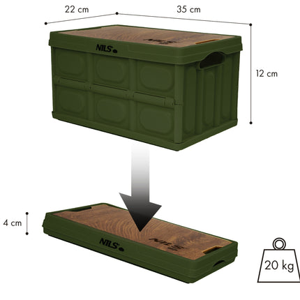Folding Camping Box with Lid – 9L, Compact & Lightweight