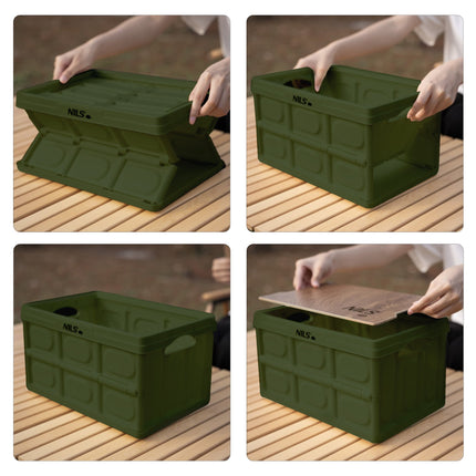 Folding Camping Box with Lid – 9L, Compact & Lightweight