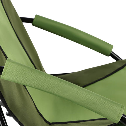 Folding Camping Chair, 120 kg Capacity, Green