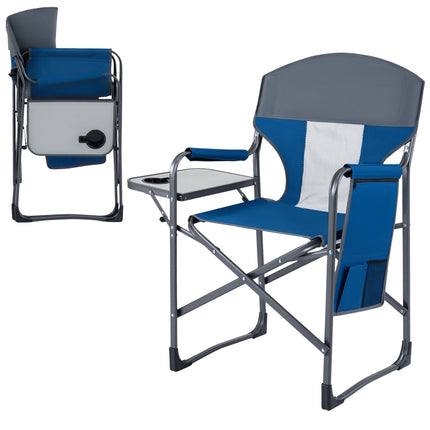 Folding Camping Chair – Cup Holder, Pocket, 400 lb Capacity