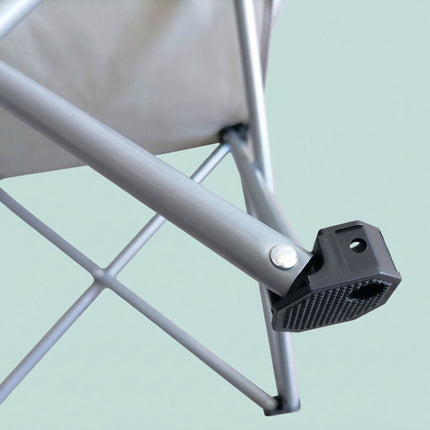 Folding Camping Chair Set of 2 with Cup Holder, Black, Max Load 150 kg