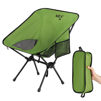 Folding Camping Chair – Ultralight, 120 kg, Green