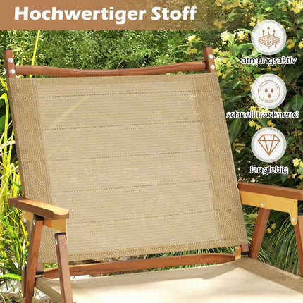 Klappbare Campingstühle Set, leichtes Aluminium, 180kg Tragkraft