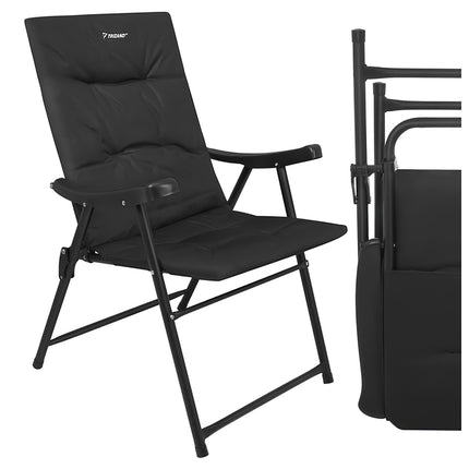 Folding Camping Chair with Backrest, 59x70x91 cm