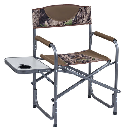 Klappbarer Campingstuhl mit Beistelltisch, 180 kg Tragkraft