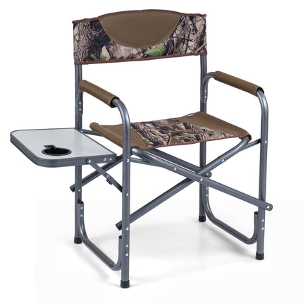 Klappbarer Campingstuhl mit Beistelltisch, 180 kg Tragkraft