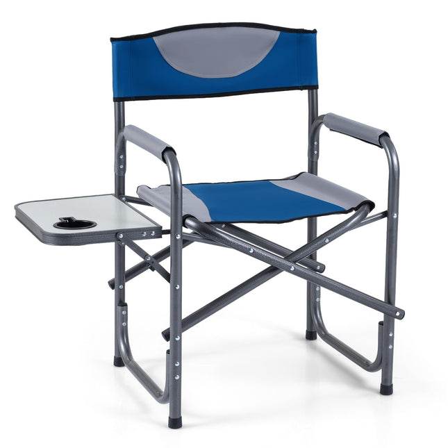 Klappbarer Campingstuhl mit Beistelltisch und Getränkehalter, 180 kg