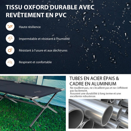 Folding Camping Cot With Carry Bag, 150 kg