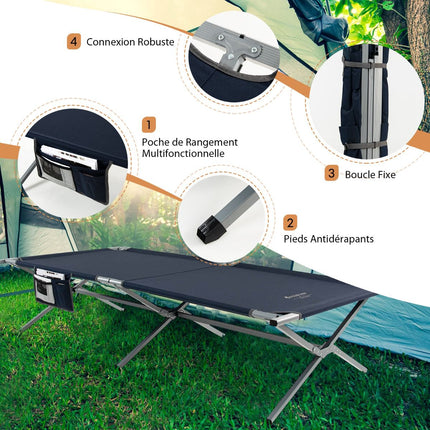 Folding Camping Cot With Carry Bag, 150 kg