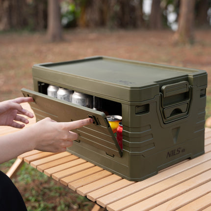 Faltbare Camping-Aufbewahrungsbox mit Deckel, tragbar
