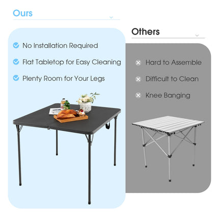 Klapp-Campingtisch, HDPE-Platte, Stahlgestell, 150 kg