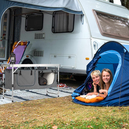 Campingklapptisch mit abnehmbarem Stoffschrank