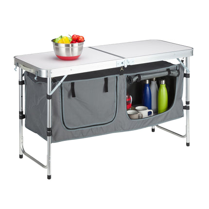 Campingklapptisch mit abnehmbarem Stoffschrank
