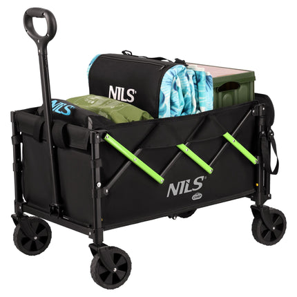 Folding Camping Wagon Cart, 100L, 90kg Capacity