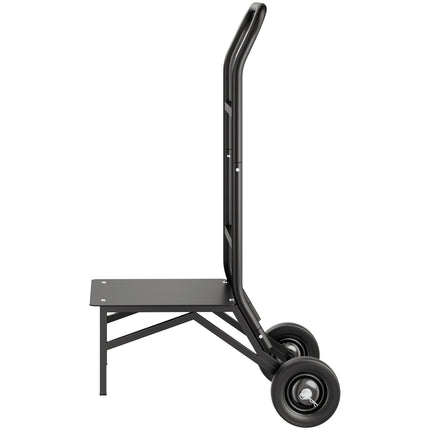 Folding Chair Cart, Holds 10 Chairs, 150 lb, Rubber Wheels