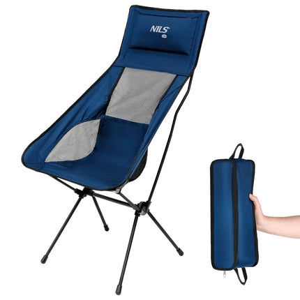 Folding Chair, Ultra Light, Dark Blue, Portable