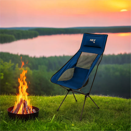 Folding Chair, Ultra Light, Dark Blue, Portable