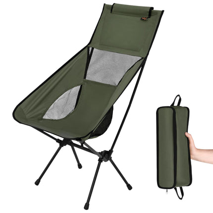 Faltstuhl, ultraleicht, Khaki, tragbar