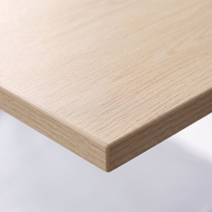 Folding Desk, Natural White, 80x40 cm, Wood & Steel