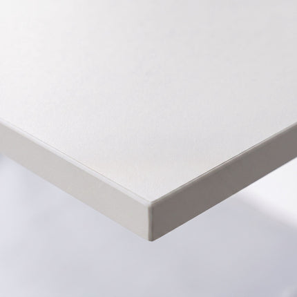 Folding Desk, White, 100x50 cm, Wood & Steel Frame