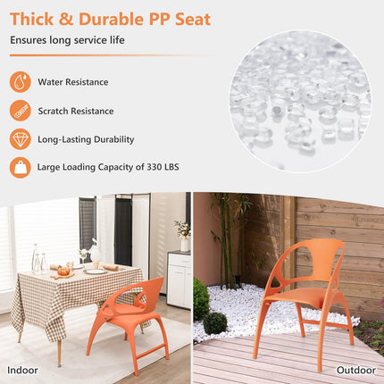 2er-Set Klappstühle für Esszimmer – Hohe Rückenlehne, Armlehnen