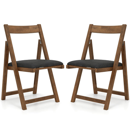 Folding Dining Chairs Set of 2, Padded, 150kg Capacity