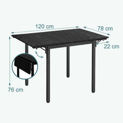 Folding Dining Table, Space-Saving, Seats 2-4
