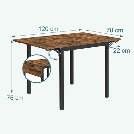 Skládací jídelní stůl pro 2-4 osoby, úsporný design