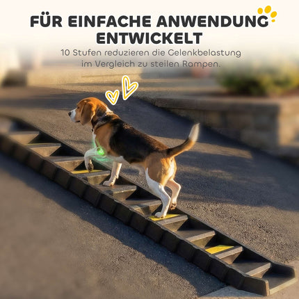Faltbare Hunderampe für Autos & SUVs, rutschfest, 68 kg Tragkraft