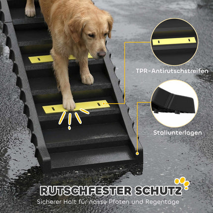 Faltbare Hunderampe für Autos & SUVs, rutschfest, 68 kg Tragkraft
