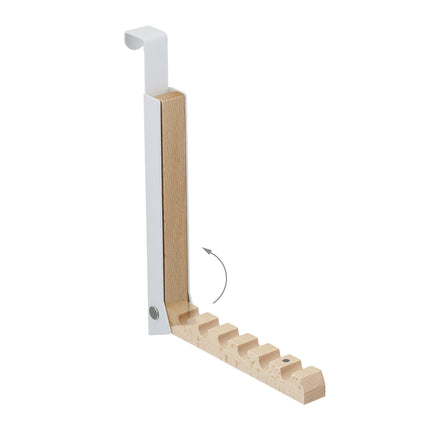 Falttür-Aufhänger-Set, Metall & Holz, platzsparend