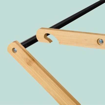 Folding Drying Rack, Bamboo & Metal, 6 Levels