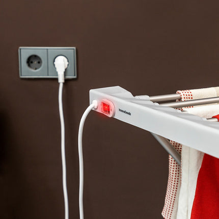 Zusammenklappbare elektrische Wäscheleine Dryak InnovaGoods 8 Stangen 120 W