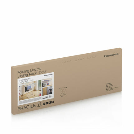 Zusammenklappbare elektrische Wäscheleine Dryak InnovaGoods 8 Stangen 120 W