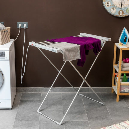 Zusammenklappbare elektrische Wäscheleine Dryak InnovaGoods 8 Stangen 120 W