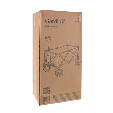 Folding Garden Cart 150L, 200kg Capacity, Off-Road Wheels