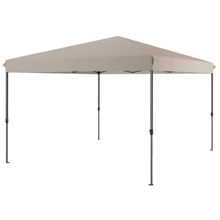 Wetterfester Faltpavillon, beige, 3,6x3,6m, höhenverstellbar