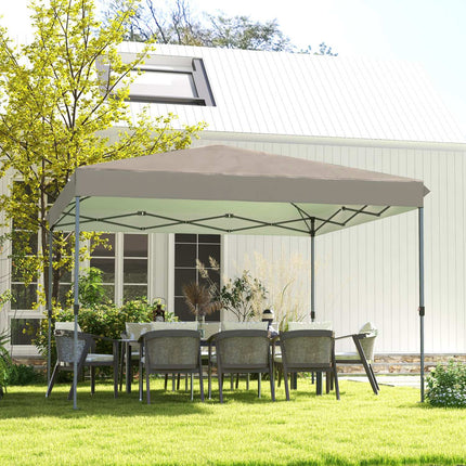 Wetterfester Faltpavillon, beige, 3,6x3,6m, höhenverstellbar
