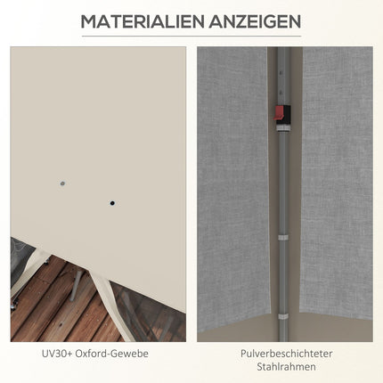 Pop-Up Pavillon 3x3M mit UV-Schutz & Netzvorhängen