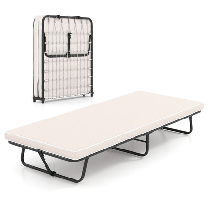 Klappbares Gästebett mit Memory Foam Matratze, 190x80 cm
