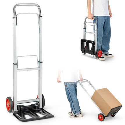 Folding Hand Truck with Telescopic Handle, 100kg Capacity