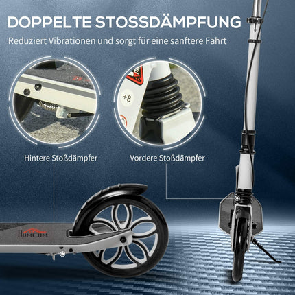 Skládací koloběžka pro teenagery a dospělé, kolečka 200 mm, výškově nastavitelná