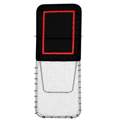 Folding Lacrosse Rebounder Net, 3x8 Ft, Adjustable Angle