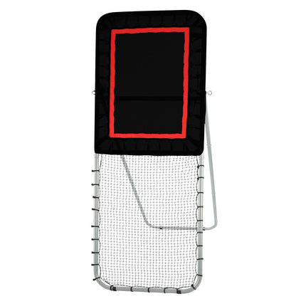 Folding Lacrosse Rebounder Net, 3x8 Ft, Adjustable Angle